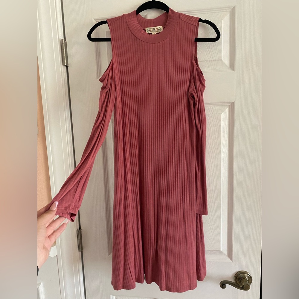 Cold Shoulder Terra Clay Dress